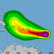 Tropical Storm Fiona’s trajectory over the Caribbean.
